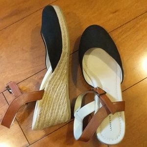 Land's End Ankle Strap Wedge